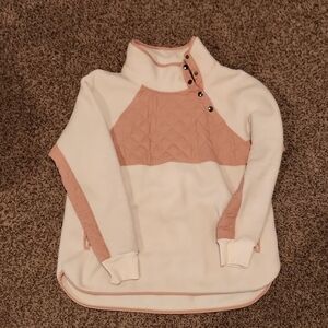 Cozy Colorblock Cowl Neck Sweater